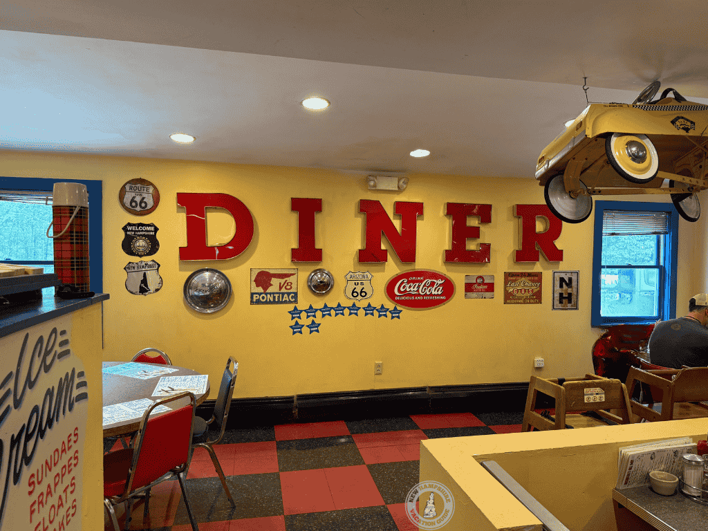 route 104 diner interior wall route 104 diner in new hampton nh interior wall with diner letters